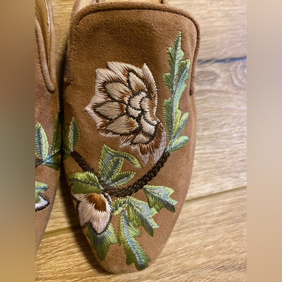 Gee Wawa Sundance leather mules with embroidery - Picture 3 of 4
